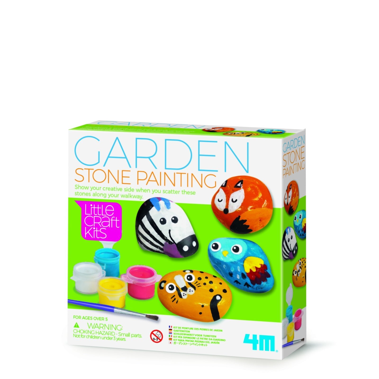 Mini set creativ - Pietre gradina, LittleCraft - 4M - Publisol.ro