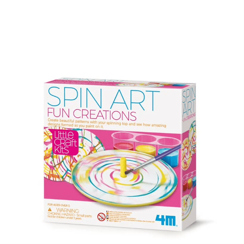 Mini set creativ - Roata Pictorului Spin Art, LittleCraft - 4M - Publisol.ro