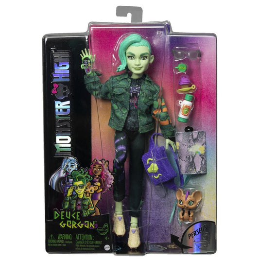 Monster high papusa deuce gordon cu animalut si accesorii, Mattel - Publisol.ro