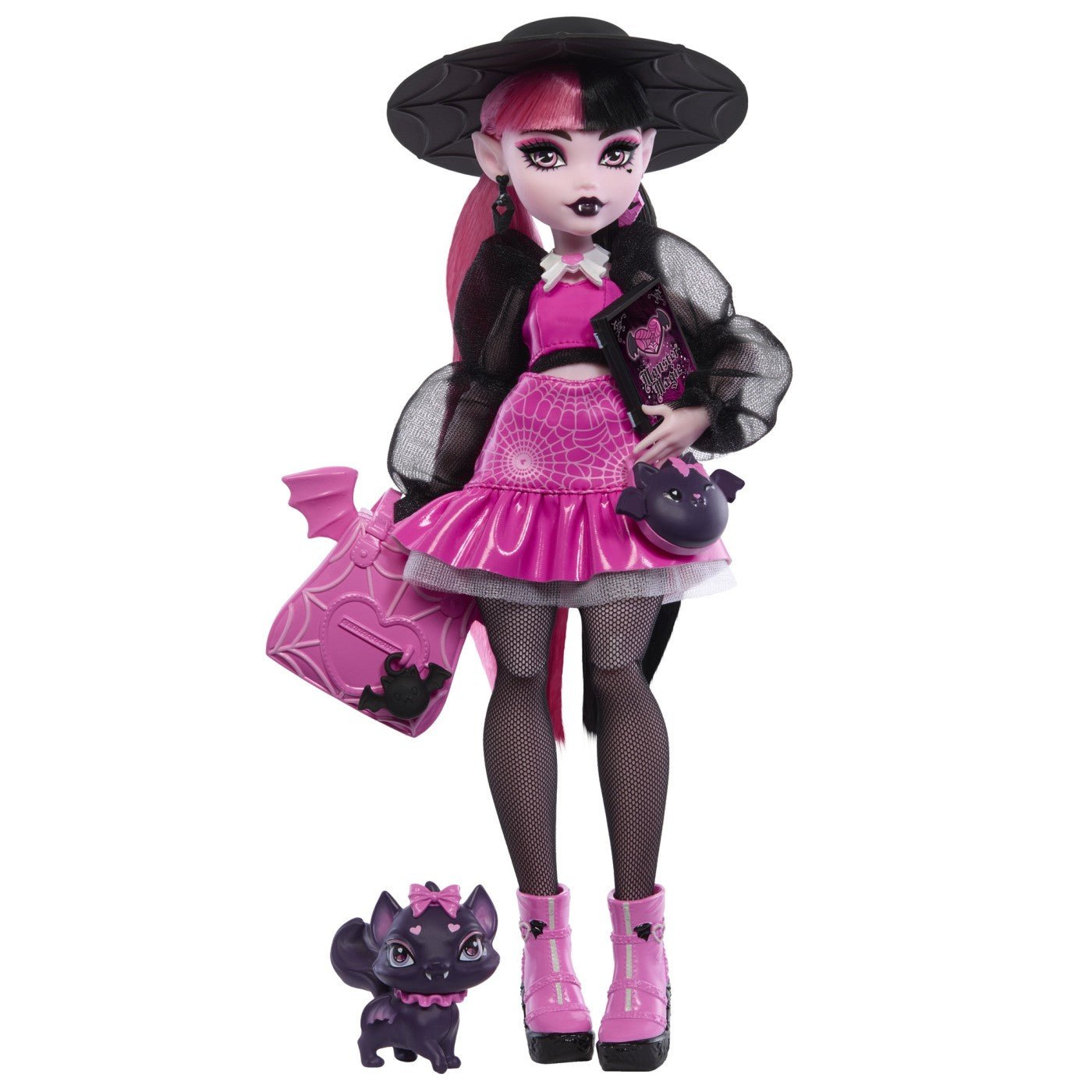 Monster high papusa draculaura si animalutul Count Fabulous - Publisol.ro