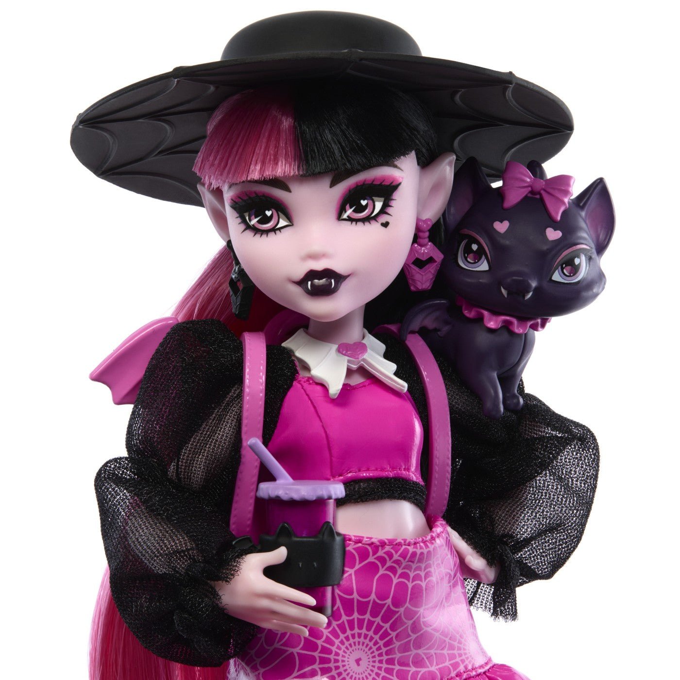 Monster high papusa draculaura si animalutul Count Fabulous - Publisol.ro