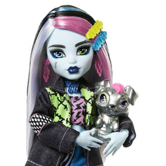 Monster high papusa Frankie Stein si animalut Watzie - Publisol.ro