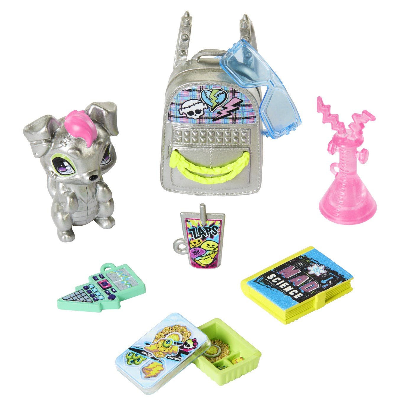 Monster high papusa Frankie Stein si animalut Watzie - Publisol.ro