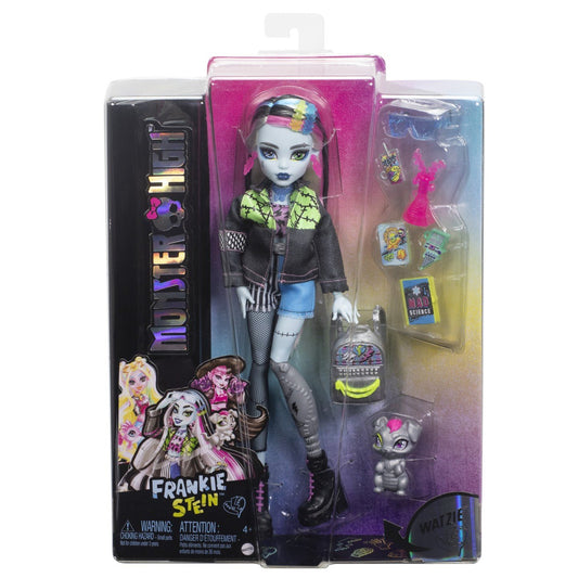 Monster high papusa Frankie Stein si animalut Watzie - Publisol.ro