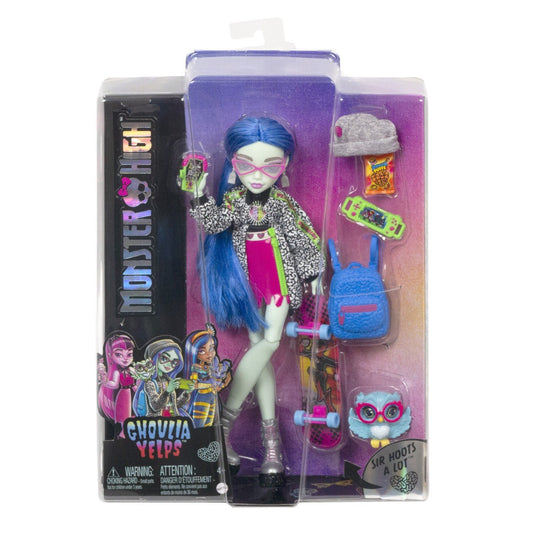 Monster high papusa ghoulia yelps cu animalut si accesorii, Mattel - Publisol.ro