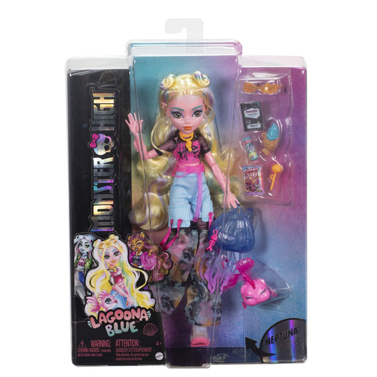 Monster high papusa Lagoona blue si pestisorul Neptuna - Publisol.ro
