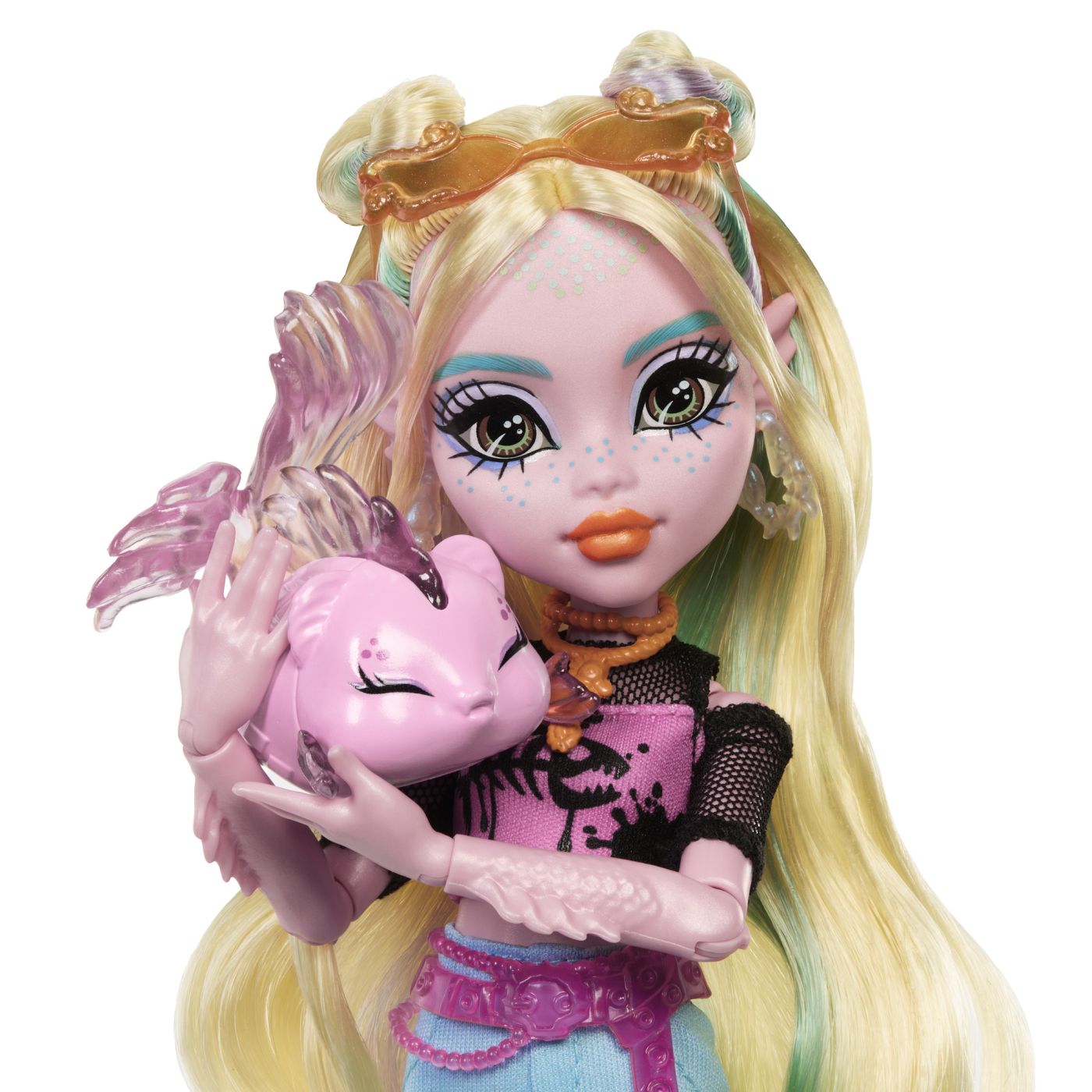 Monster high papusa Lagoona blue si pestisorul Neptuna - Publisol.ro