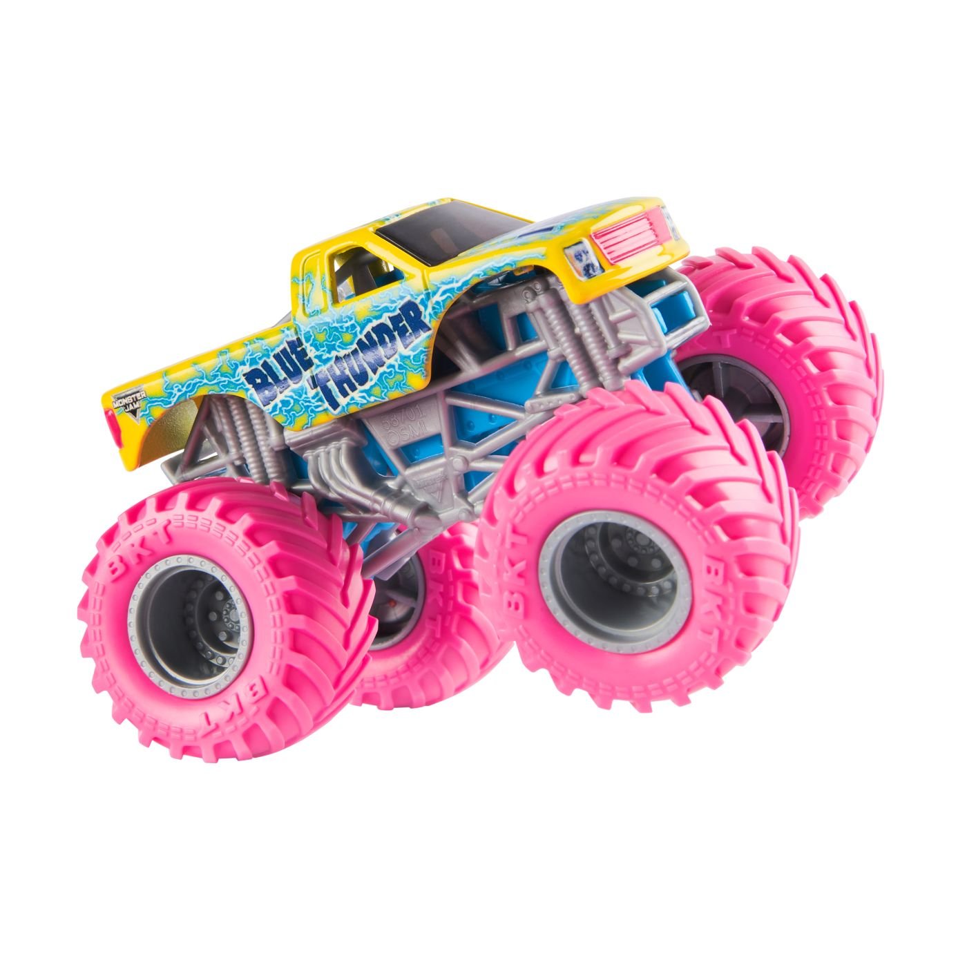 Monster jam masinuta metalica Blue Thunder scara 1 la 64 - Publisol.ro