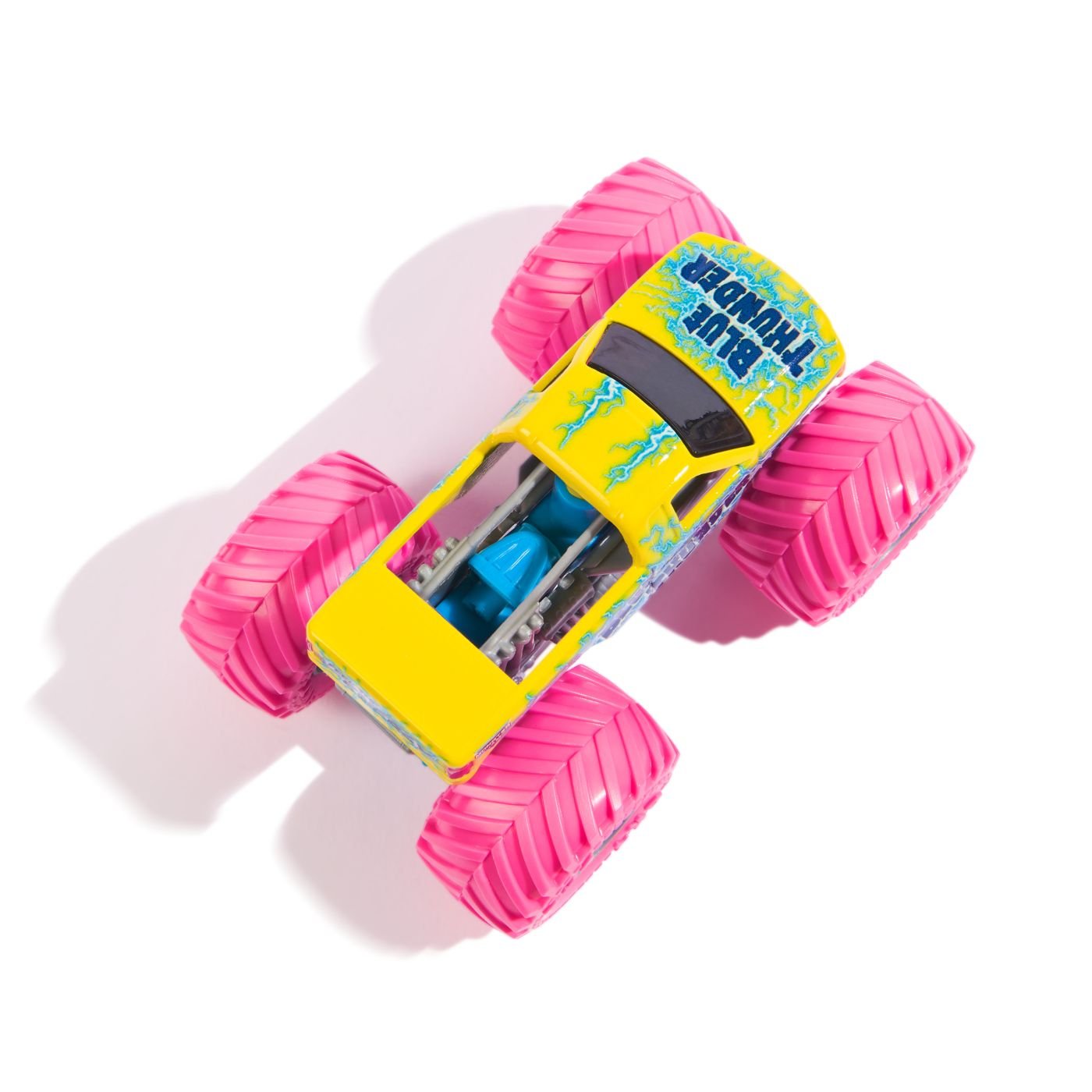 Monster jam masinuta metalica Blue Thunder scara 1 la 64 - Publisol.ro