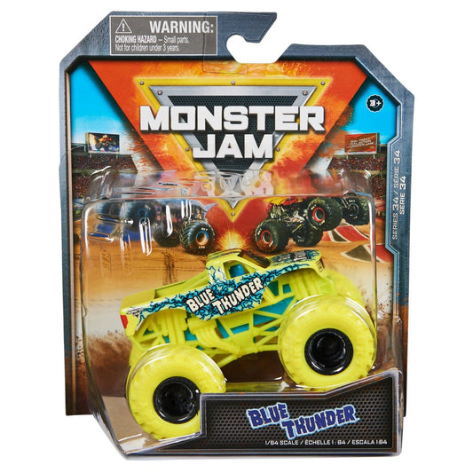 Monster jam masinuta metalica blue thunder scara 1 la 64, Spin Master - Publisol.ro