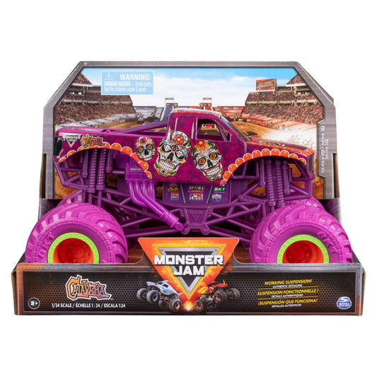 Monster jam masinuta metalica calavera scara 1:24, Spin Master - Publisol.ro