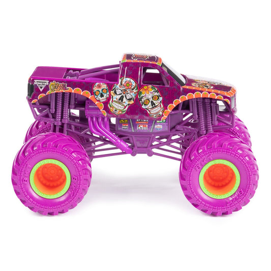 Monster jam masinuta metalica calavera scara 1:24, Spin Master - Publisol.ro