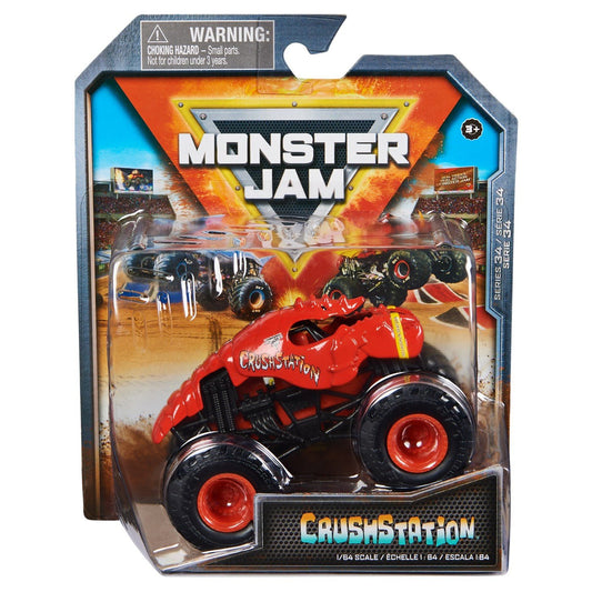 Monster jam masinuta metalica crushstation scara 1 la 64, Spin Master - Publisol.ro