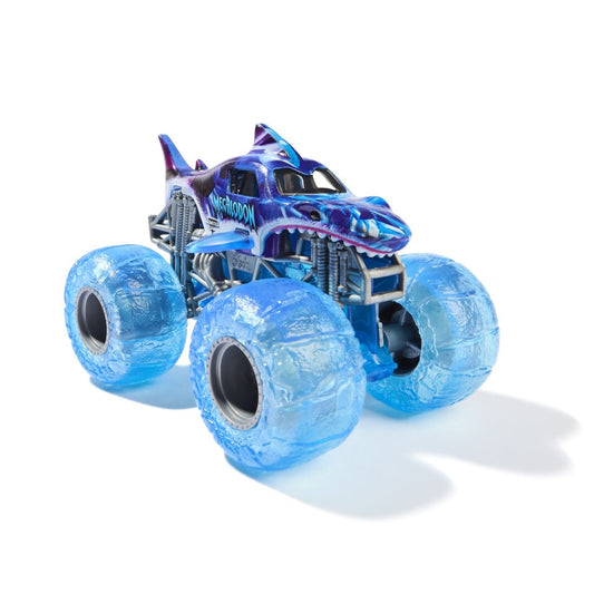 Monster jam masinuta metalica megalodon mov scara 1 la 64 - Publisol.ro
