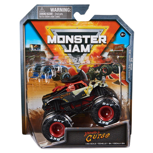 Monster jam masinuta metalica pirate's curse scara 1 la 64, Spin Master - Publisol.ro