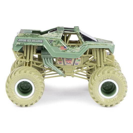 Monster jam masinuta metalica soldier fortune scara 1:24, Spin Master - Publisol.ro