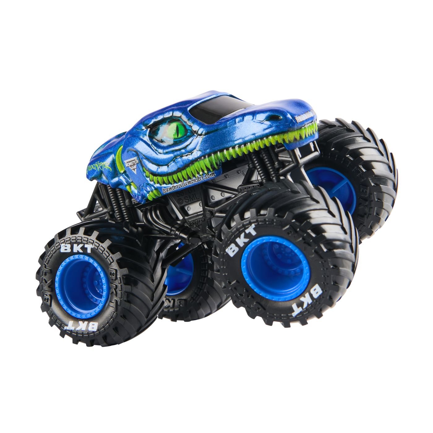 Monster jam masinuta metalica velociraptor scara 1 la 64 - Publisol.ro