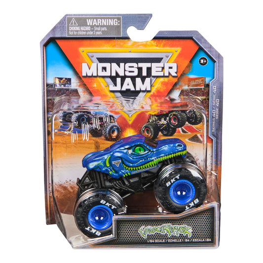 Monster jam masinuta metalica velociraptor scara 1 la 64 - Publisol.ro