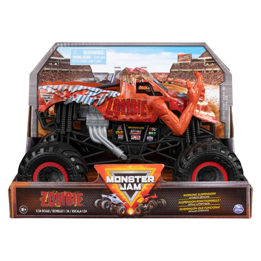 Monster jam masinuta metalica zombie scara 1:24, Spin Master - Publisol.ro
