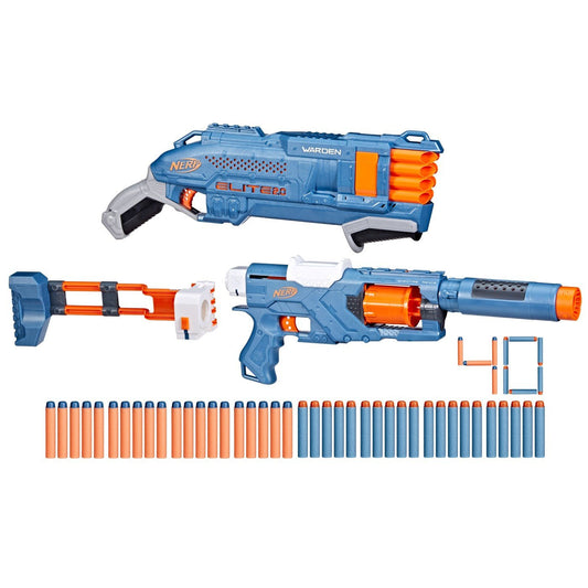 Nerf blaster set duble defense elite 2.0, Hasbro - Publisol.ro