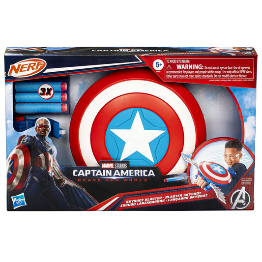 Nerf blaster skyshot captain america brave new world, Hasbro - Publisol.ro