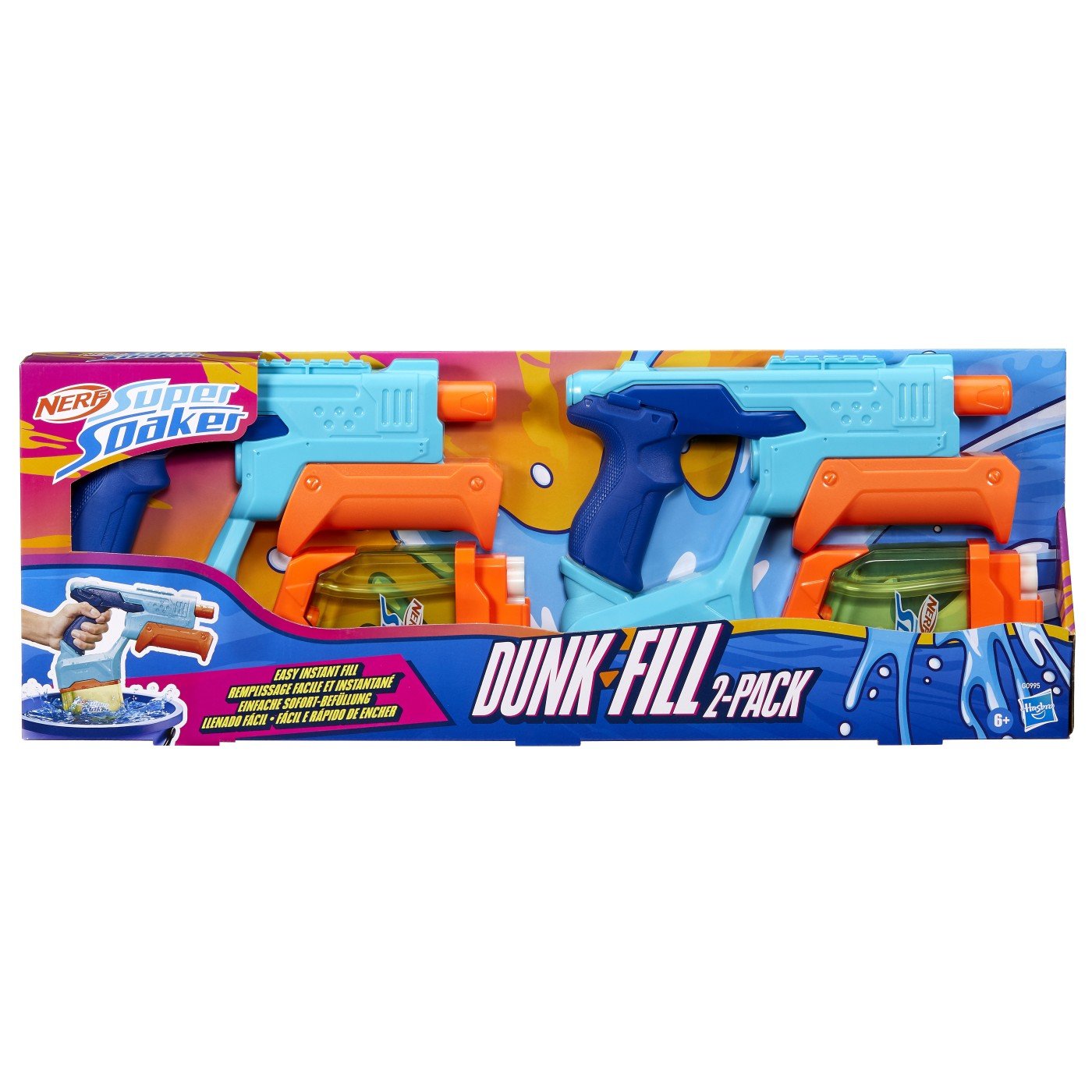 Nerf super soaker set 2 blastere Nerf Dunk fill - Publisol.ro
