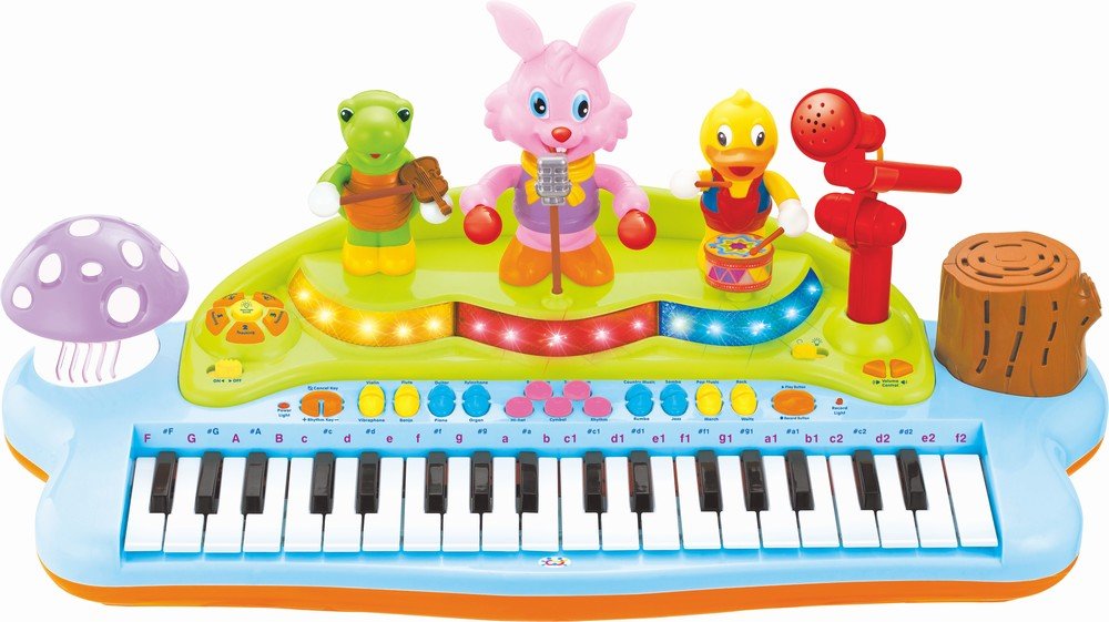 Orga muzicala cu scaunel si orchestra animalutelor - Publisol.ro