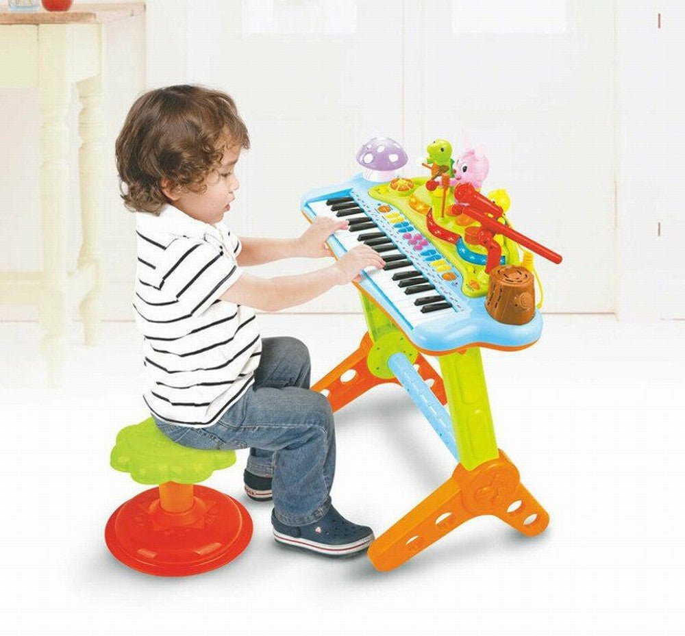 Orga muzicala cu scaunel si orchestra animalutelor - Publisol.ro