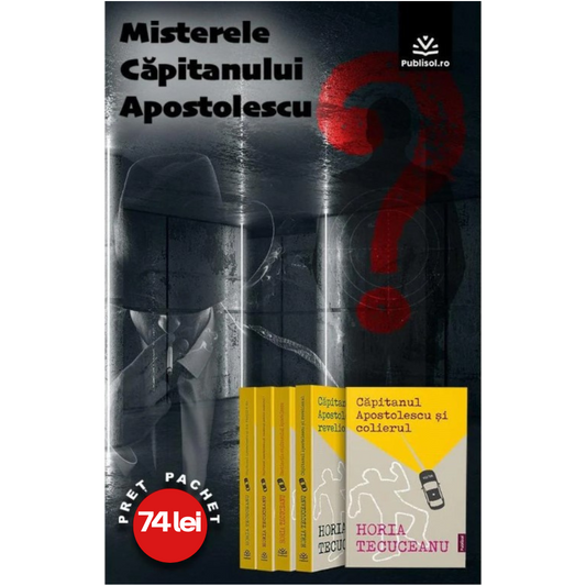 Pachet 5 Carti - Misterele Capitanului Apostolescu - Publisol.ro