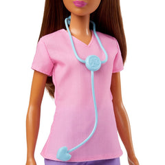 Papusa Barbie asistenta medicala satena - Publisol.ro