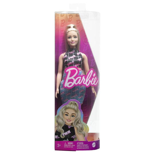 Papusa barbie fashionista blonda cu borseta roz, Mattel - Publisol.ro