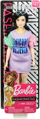 Papusa Barbie fashionista cu rochita unicorn believer - Publisol.ro