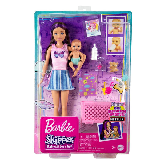 Papusa barbie mamica satena cu bebelus, Mattel - Publisol.ro