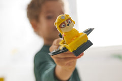 Patrula catelusilor action pups set vehicul de salvare hoverboard si figurina Rubble 5 cm - Publisol.ro