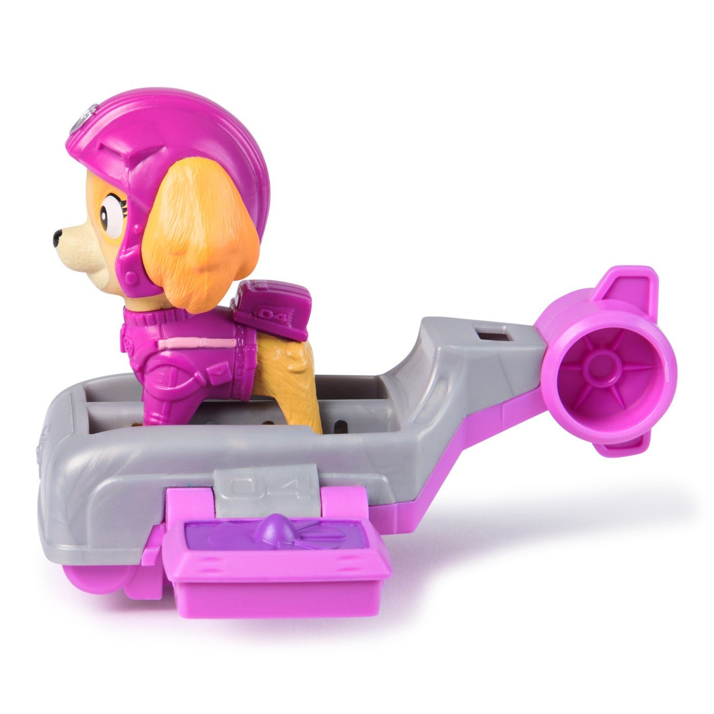 Patrula catelusilor action pups set vehicul de salvare hoverboard si figurina Skye 5 cm - Publisol.ro