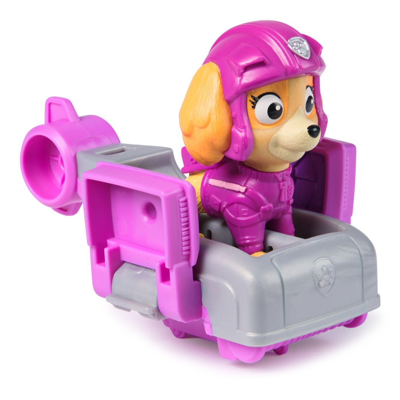 Patrula catelusilor action pups set vehicul de salvare hoverboard si figurina Skye 5 cm - Publisol.ro