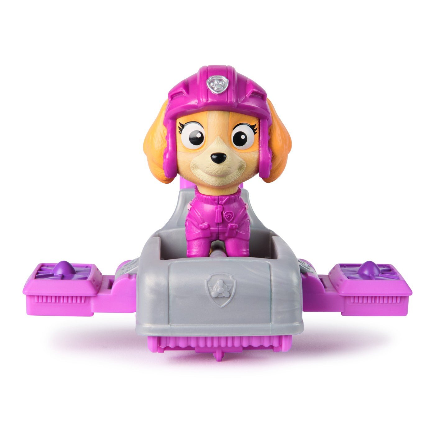 Patrula catelusilor action pups set vehicul de salvare hoverboard si figurina Skye 5 cm - Publisol.ro