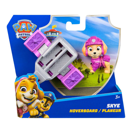 Patrula catelusilor action pups set vehicul de salvare hoverboard si figurina Skye 5 cm - Publisol.ro