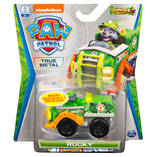 Patrula catelusilor masinuta metalica rocky jungle rescue, Spin Master - Publisol.ro