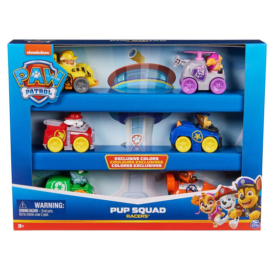 Patrula catelusilor pup squad racers pachet cadou 6 vehicule de baza, Spin Master - Publisol.ro