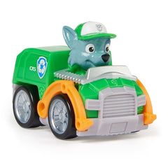 Patrula catelusilor pup squad racers vehicul cu figurina Rocky - Publisol.ro