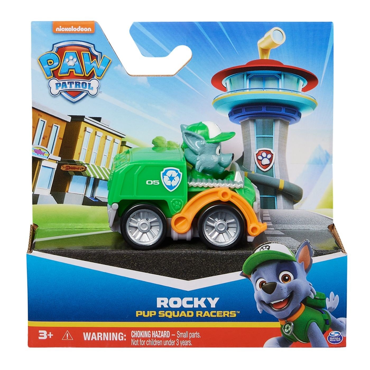 Patrula catelusilor pup squad racers vehicul cu figurina Rocky - Publisol.ro