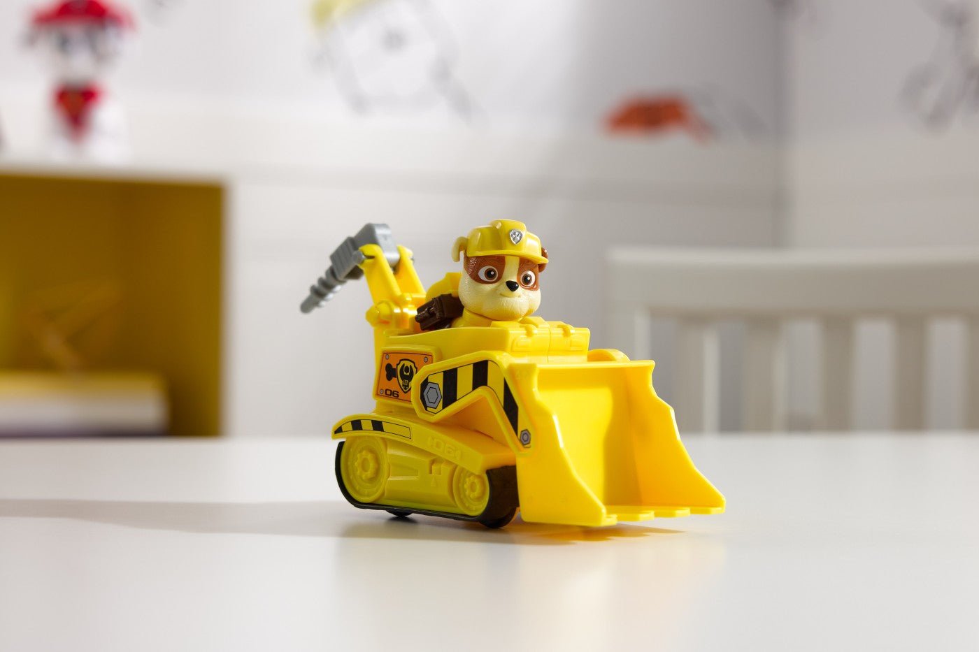 Patrula catelusilor set vehicul de baza buldozer si figurina Rubble - Publisol.ro