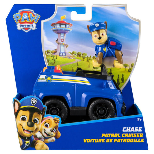 Patrula catelusilor set vehicul de baza patrol cruiser si figurina Chase - Publisol.ro