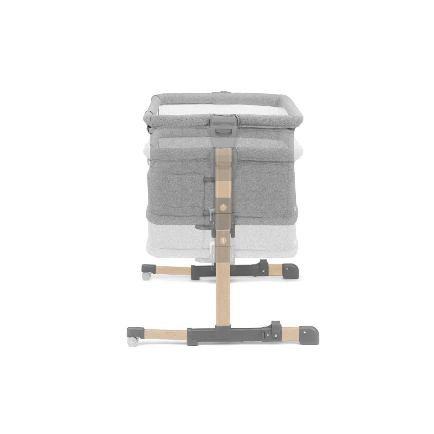 Patut bebe neste grow, gri deschis lemn - Publisol.ro