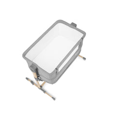 Patut bebe neste grow, gri deschis lemn - Publisol.ro