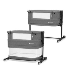 Patut co - sleeper Kinderkraft neste grow, gri inchis - Publisol.ro