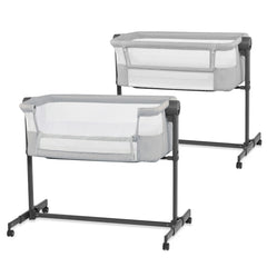Patut co - sleeper Kinderkraft neste up 2, gri deschis - Publisol.ro