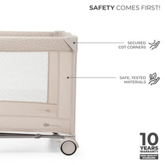 Patut travel Kinderkraft joy2, fara accesorii, beige - Publisol.ro