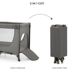 Patut travel Kinderkraft joy2, fara accesorii, dark grey - Publisol.ro